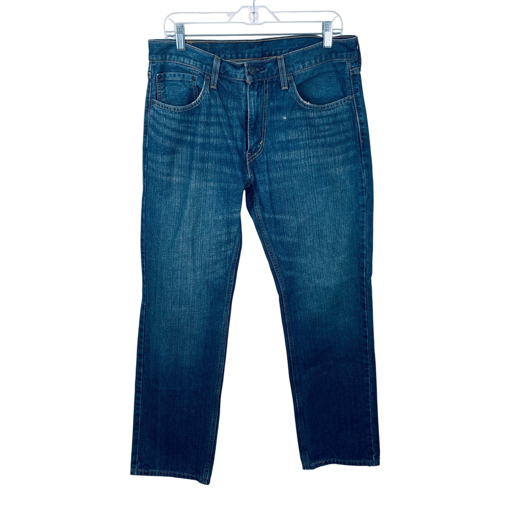 Levis 559 Relaxed Straight Jeans Mens 33x32 Medium Wash Blue‎ Denim 100% Cotton